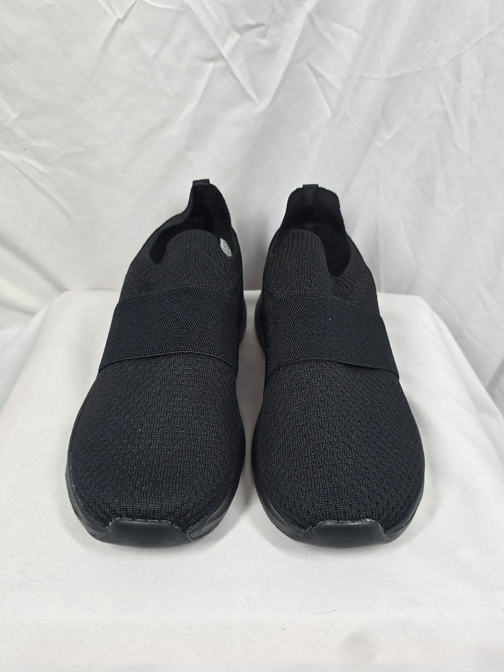 Athletic Works Black Knit Slip-On Banded Jogger Sneakers Size 8.5W